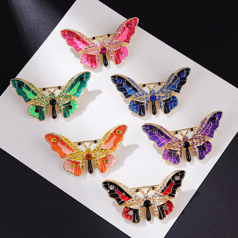 Elegant crystal dripping brooch for women outfit