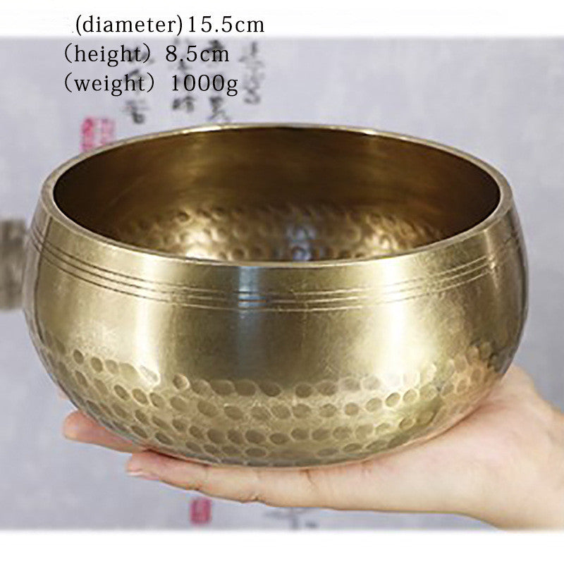 Tibetan singing bowl for mindfulness and yoga