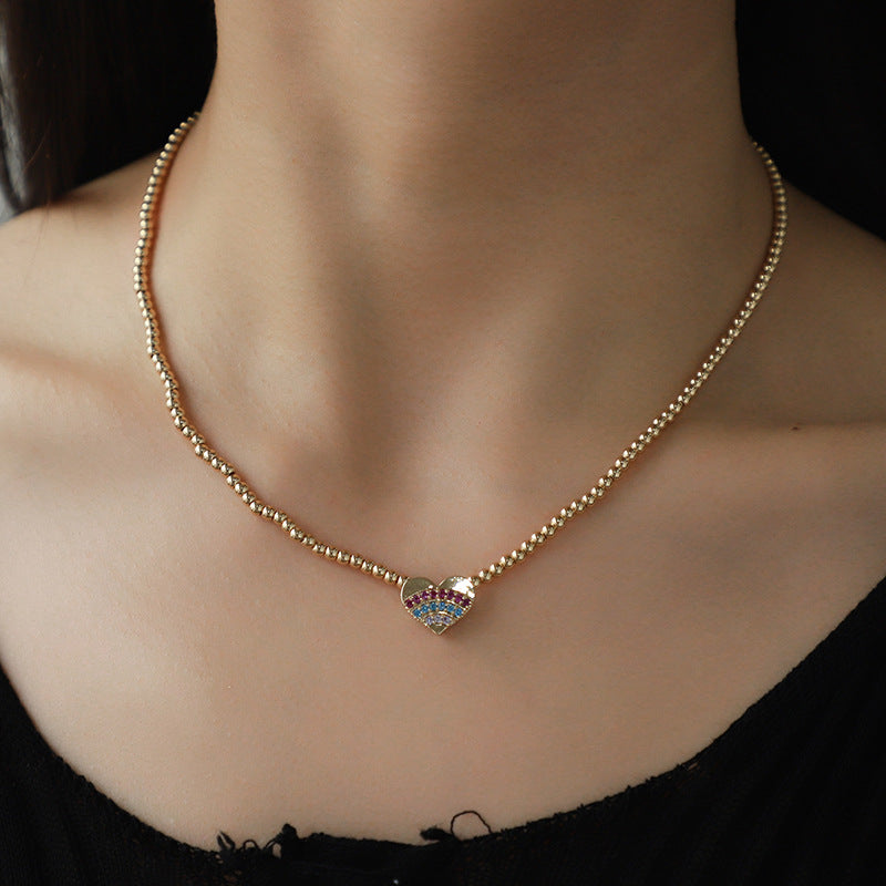 colorful crystal jewelry set